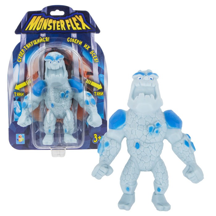 

1 Toy Monster Flex Человек-айсберг тянущаяся фигурка 15 см, Monster Flex Человек-айсберг тянущаяся фигурка 15 см