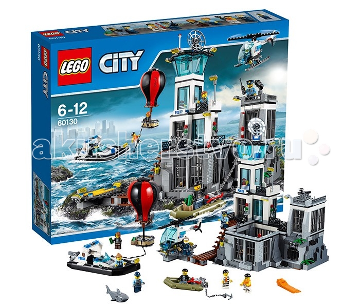 Конструктор Lego City 60130 Лего Город Остров-тюрьмаCity 60130 Лего Город Остров-тюрьма Конструктор Lego City 60130 Лего Город Остров-тюрьмаCity 60130 Лего Город Остров-тюрьмаКонструктор Lego City 60130 Лего Город Остров-тюрьма Чтобы содержать преступников под стражей вдали от города, полицейские решили построить надёжную и охраняемую тюрьму. Её территория занимает целый отдельно стоящий остров, добраться до которого можно только по воздуху или по воде. Перед тюрьмой устроен небольшой деревянный пирс, доступ к которому разрешён только полицейским катерам или вертолётам. Для дополнительной защиты проход от пирса до главного здания контролируется системой видеофиксации, а на входе каждый полицейский проходит идентификацию, набирая секретный пароль. Если в тюрьме всё спокойно, то можно подняться на второй этаж в комнату отдыха. Здесь есть кофеварка и кружка, а также панорамные окна, через которые очень удобно наблюдать за происходящим вокруг. При малейшей опасности можно выйти на балкон и по рации передать всю необходимую информацию остальным полицейским. Верхний уровень главного здания представляет собой дозорную вышку, оборудованную мощной системой прожекторов, спутниковой антенной и сигнальным огнём, выполняющим функцию маяка. Отдельного внимания требует цокольный тюремный этаж, состоящий из нескольких частей. Слева располагается камера для заключённых, в которой поставлена двухъярусная кровать, столик и унитаз. Рядом с камерой организована площадка для прогулок, окружённая надёжными решётками. При желании можно воспользоваться функцией трансформации и отодвинуть часть кирпичной стены. Это даст возможность понаблюдать за тем, как заключённые прогуливаются или занимаются спортом. Левое крыло тюрьмы построено специально для самых опасных преступников. Одиночная камера находится под пристальным вниманием полицейских. Внутри камеры нет ничего, кроме спального места. Но даже такой контроль не сможет остановить главаря банды воришек. Он слишком умён и расчетлив. Если его подельникам удастся раздобыть воздушный шар и долететь до острова, то он сможет сбежать через потолочный люк. Но, если шар будет перехвачен полицейским вертолётом, то преступник продолжит рыть подземный тоннель, ведущий к канализационным трубам. Спустившись по ним, он обязательно угонит лодку или катер, чтобы вернуться в своё тайное логово. В наборе Лего 60130 Вы найдёте детали для создания острова-тюрьмы, полицейского вертолёта, полицейского катера, воздушного шара и лодки воришек, а также фигурку акулы с открывающимися челюстями и 8 минифигурок с аксессуарами: четверо полицейских и четверо преступников. Размер острова-тюрьмы в собранном виде составляет 32х34х27 см. Размер полицейской лодки – 6х18х7 см. Размер вертолета – 7х15х4 см. Размер лодки воришек – 9х5х2 см. Размер воздушного шара – 17х8х8. Количество деталей: 754 шт.<br>