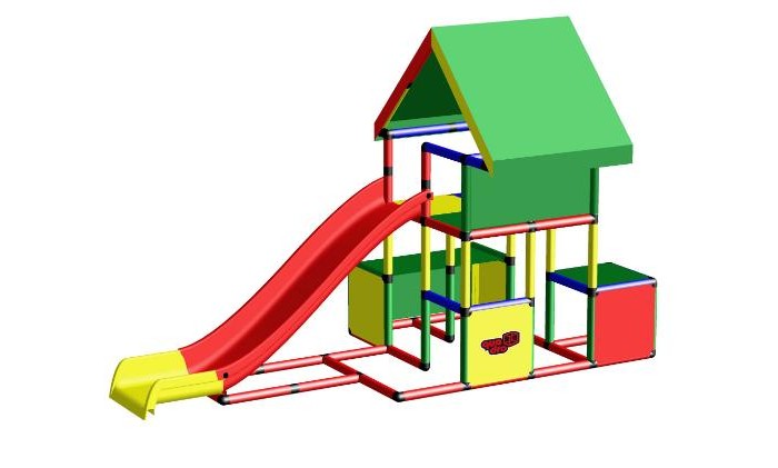 фото Quadro конструктор крупногабаритный universal с модульной горкой