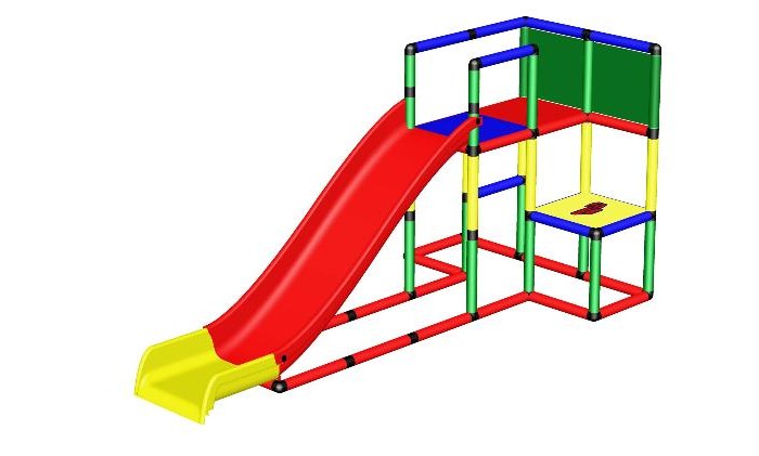 фото Quadro конструктор крупногабаритный starter с модульной горкой