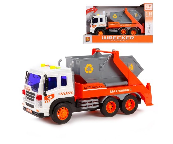 

Наша Игрушка Машина инерционная Мусоровоз WY340B, Машина инерционная Мусоровоз WY340B