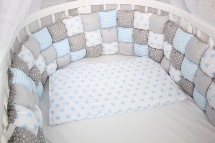 

Бортик в кроватку Happy Family Studio Пуфборт Меланж, Studio Пуфборт Меланж