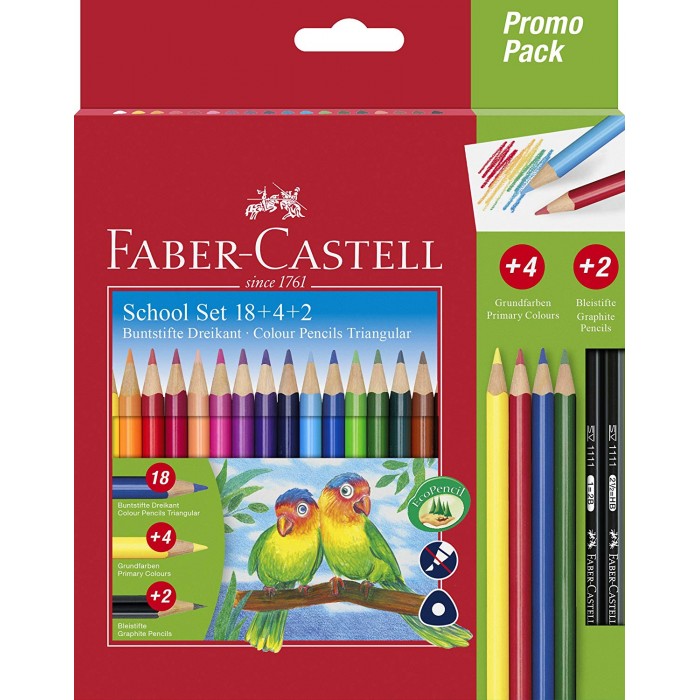 

Faber-Castell Карандаши цветные 24 цвета, Карандаши цветные 24 цвета