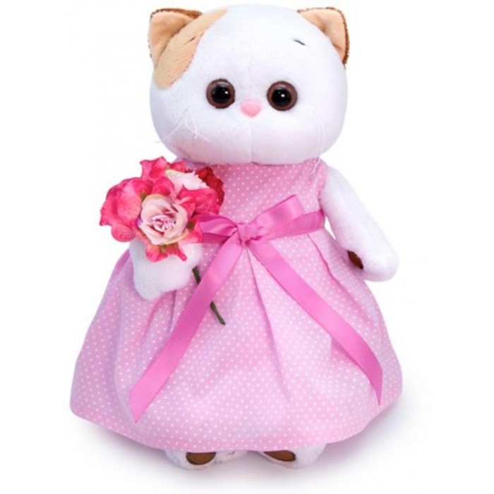 

Мягкая игрушка Budi Basa Кошечка Ли-Ли в розовом платье с букетом 24 см, Кошечка Ли-Ли в розовом платье с букетом 24 см