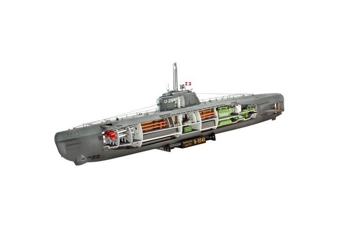 

Revell Сборная модель Подводная лодка U-Boot Typ XXI с внутренней отделкой немецкая, Сборная модель Подводная лодка U-Boot Typ XXI с внутренней отделкой немецкая