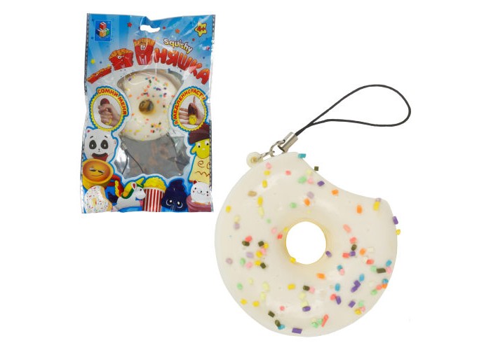Развивающие игрушки 1 Toy антистресс мммняшка Squishy Мини-пончик в глазури