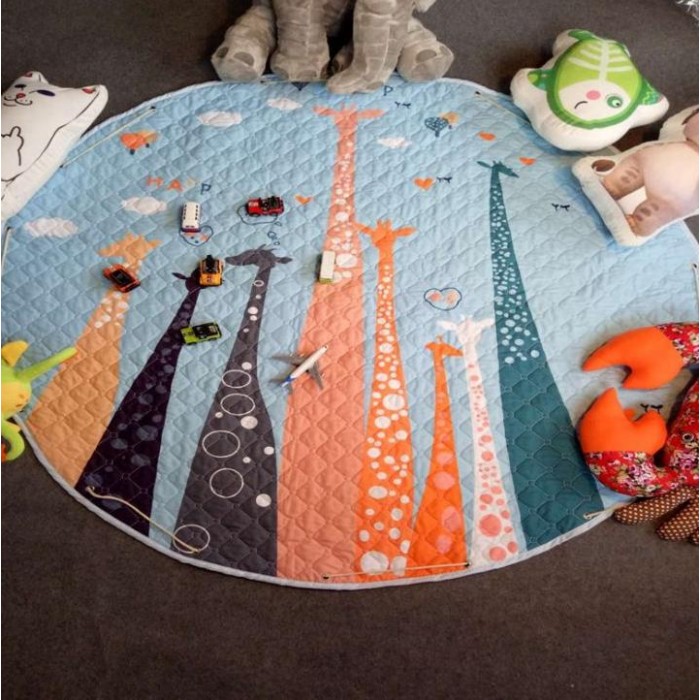 фото Porolon стеганый игровой коврик-мешок африка 1,5м