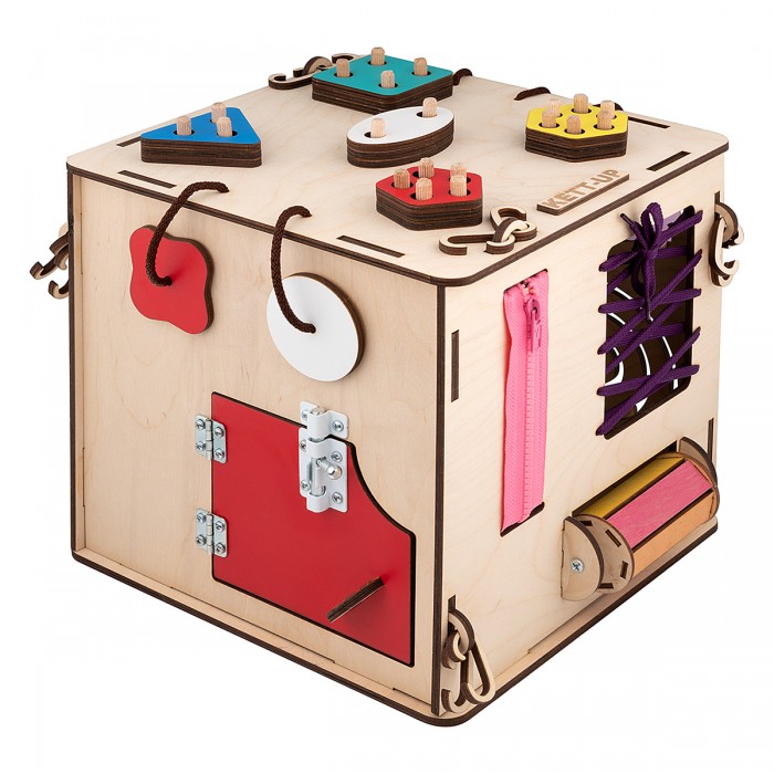 Деревянные игрушки Kett-Up Бизи-куб Развивайка