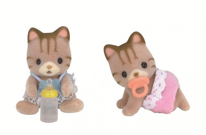 фото Sylvanian families набор полосатые котята-двойняшки