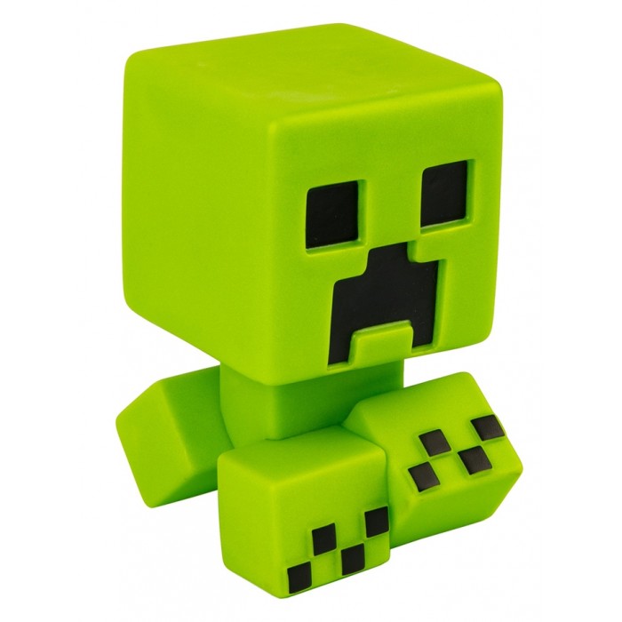 фото Jinx minecraft фигурка creeper green светится в темноте 13 см