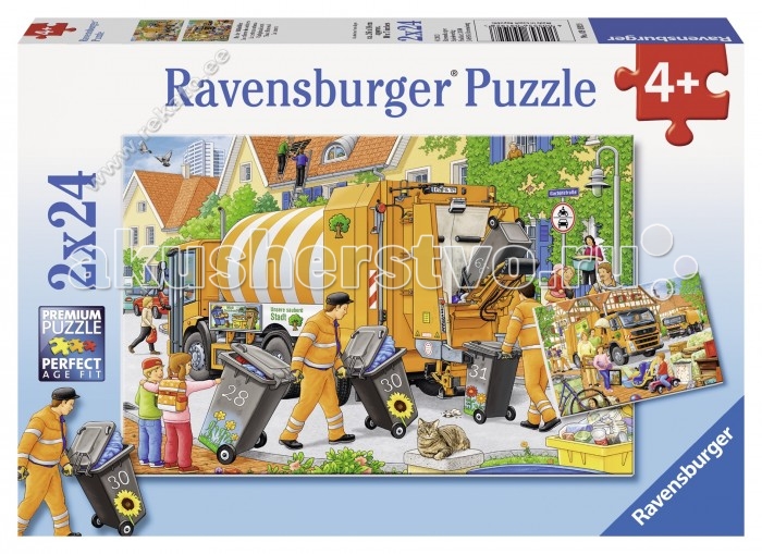 

Ravensburger Пазл Вывоз мусора 2х24 элементов, Пазл Вывоз мусора 2х24 элементов