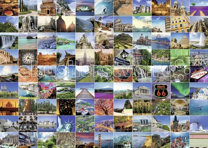 

Ravensburger Пазл 99 красивейших мест на Земле 1000 элементов, Пазл 99 красивейших мест на Земле 1000 элементов