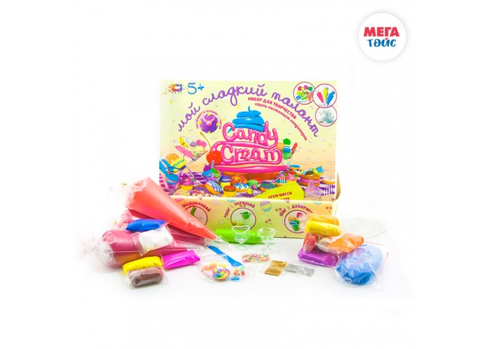 фото Мега тойс набор легкого прыгающего пластилина candy crem
