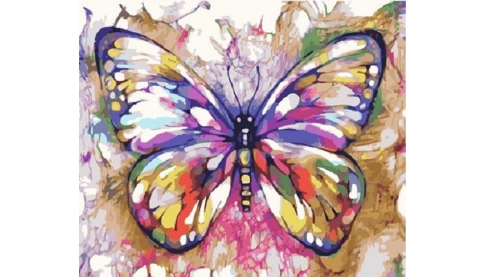Картины по номерам Paintboy Картина по номерам Витражная бабочка