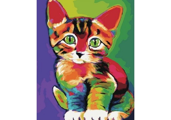 

Paintboy Картина по номерам Милый котенок, Картина по номерам Милый котенок