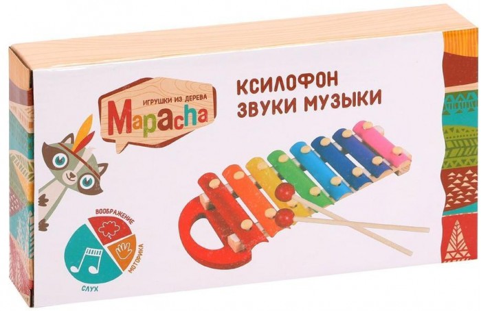 фото Деревянная игрушка mapacha ксилофон звуки музыки