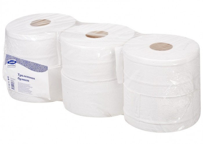 Хозяйственные товары Luscan Professional Туалетная бумага для диспенсера 2-х слойная 250 м 6 шт.