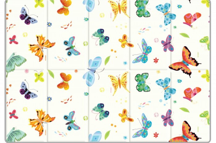 фото Игровой коврик funnylon портативный butterfly world 140х200х1 см