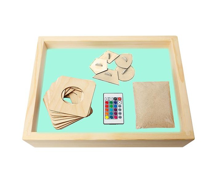 фото Нумикон стол для рисования песком малыш с цветной подсветкой 30х40