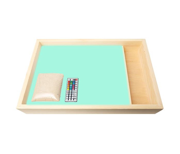 фото Нумикон стол для рисования песком мини с отсеком и цветной подсветкой 40х60