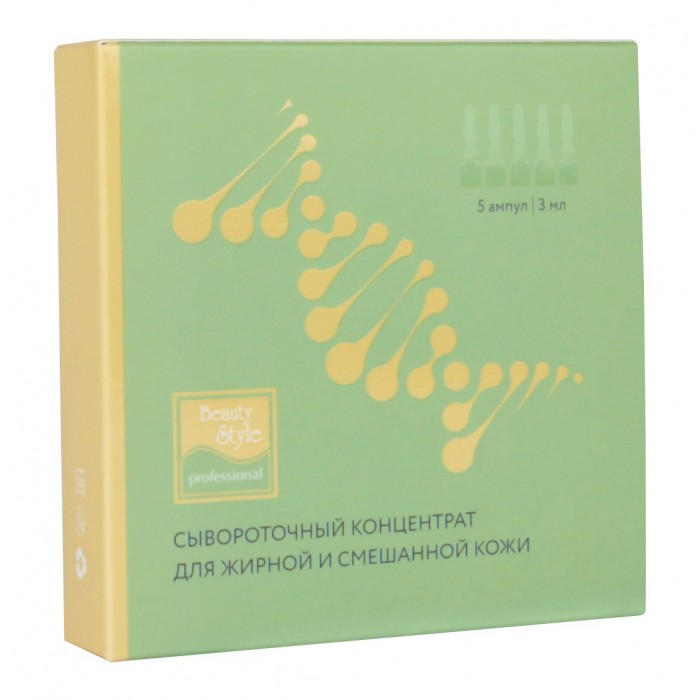 

Beauty Style Сывороточный концентрат Sebo Balance для жирной и смешанной кожи 5 шт. по 3 мл, Сывороточный концентрат Sebo Balance для жирной и смешанной кожи 5 шт. по 3 мл