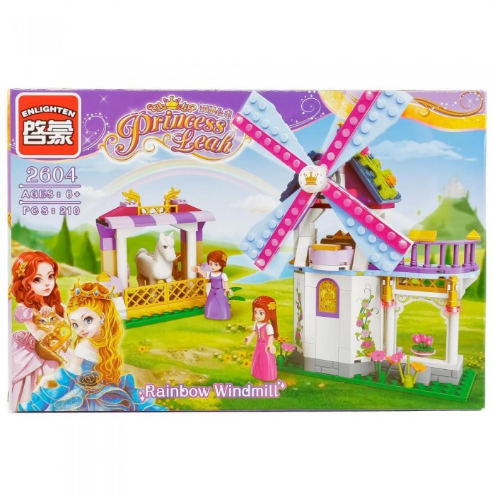 

Конструктор Enlighten Brick Радужная мельница с фигурками (210 деталей), Радужная мельница с фигурками (210 деталей)