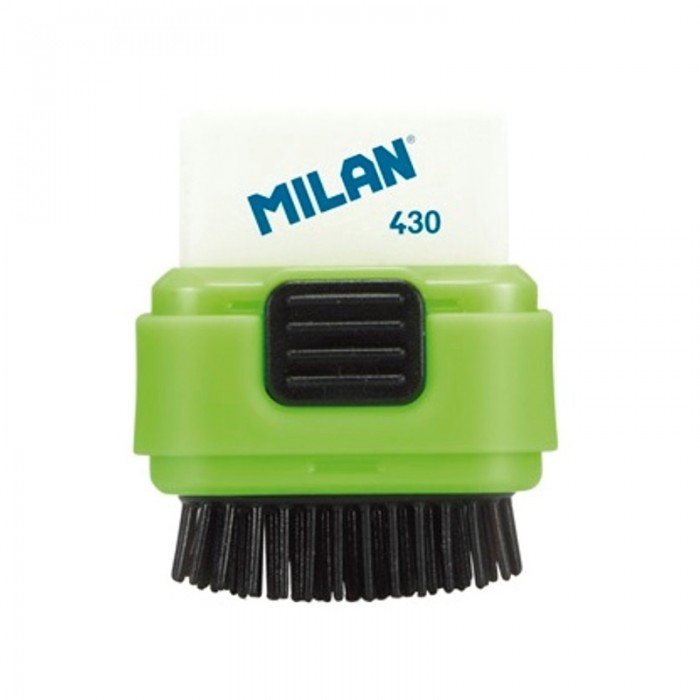 Канцелярия Milan Ластик каучуковый в пластиковом чехле с щёткой Compact milan ластик 403 цвет бежевый
