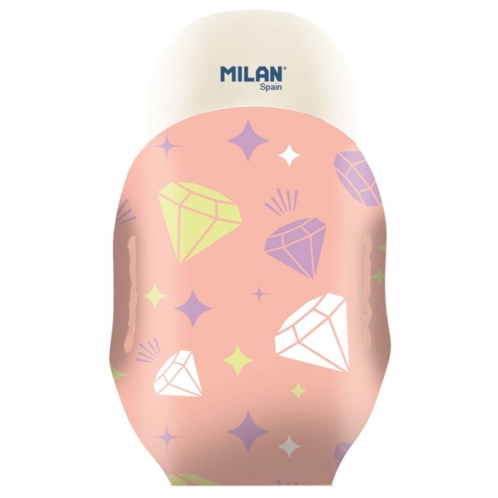 Канцелярия Milan Ластик каучуковый в чехле Pastel Sugar Diamond CMMSD1012 milan ластик 403 цвет бежевый