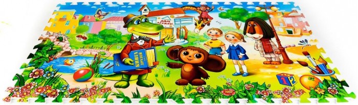 

Игровой коврик Играем вместе пазл Союзмультфильи Чебурашка, пазл Союзмультфильи Чебурашка