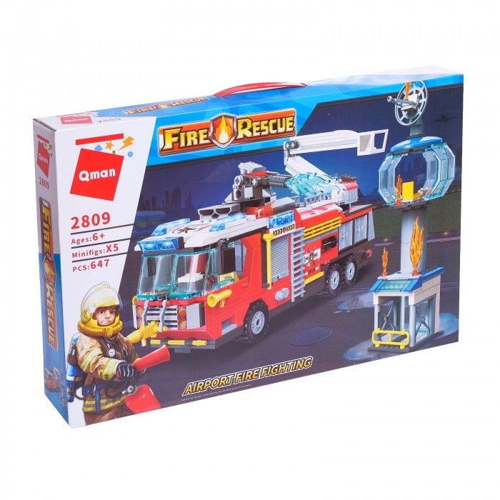 

Конструктор Enlighten Brick Пожарная служба с машиной и фигурками (647 деталей), Пожарная служба с машиной и фигурками (647 деталей)