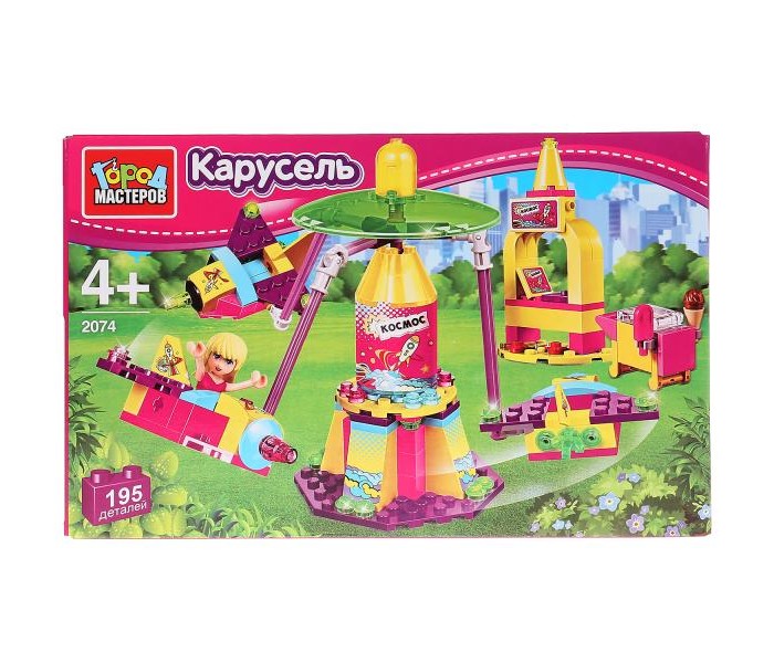 

Конструктор Город мастеров Карусель с фигуркой (195 деталей), Карусель с фигуркой (195 деталей)
