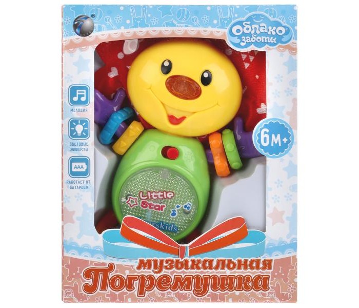 

Tongde Музыкальная погремушка Цветочек T645-D6988, Музыкальная погремушка Цветочек T645-D6988