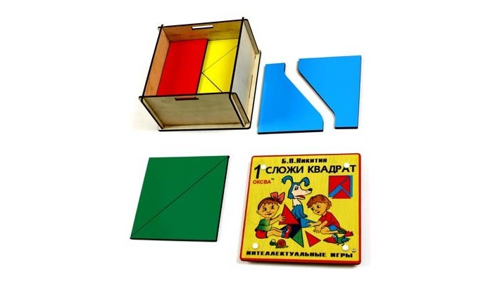 Деревянная игрушка Оксва Сложи квадрат 1 категория сложности Элит
