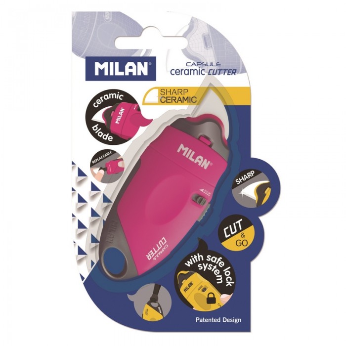 

Milan Нож канцелярский Capsule с керамическим лезвием BWM10337, Нож канцелярский Capsule с керамическим лезвием BWM10337