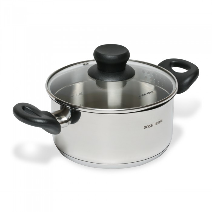 

DOSH | HOME Кастрюля Taurus с воронкой и крышкой 18 см 2 л, Кастрюля Taurus с воронкой и крышкой 18 см 2 л