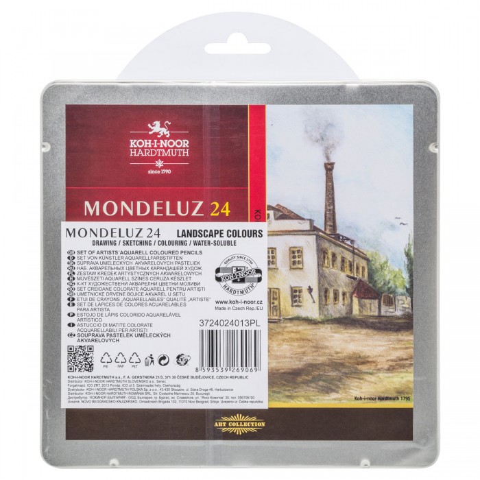 

Koh-i-Noor Набор карандашей акварельных Mondeluz Landscape для пейзажа 24 цвета, Набор карандашей акварельных Mondeluz Landscape для пейзажа 24 цвета
