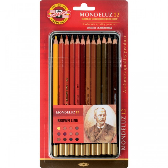 

Koh-i-Noor Набор карандашей акварельных Mondeluz 12 цветов, Набор карандашей акварельных Mondeluz 12 цветов