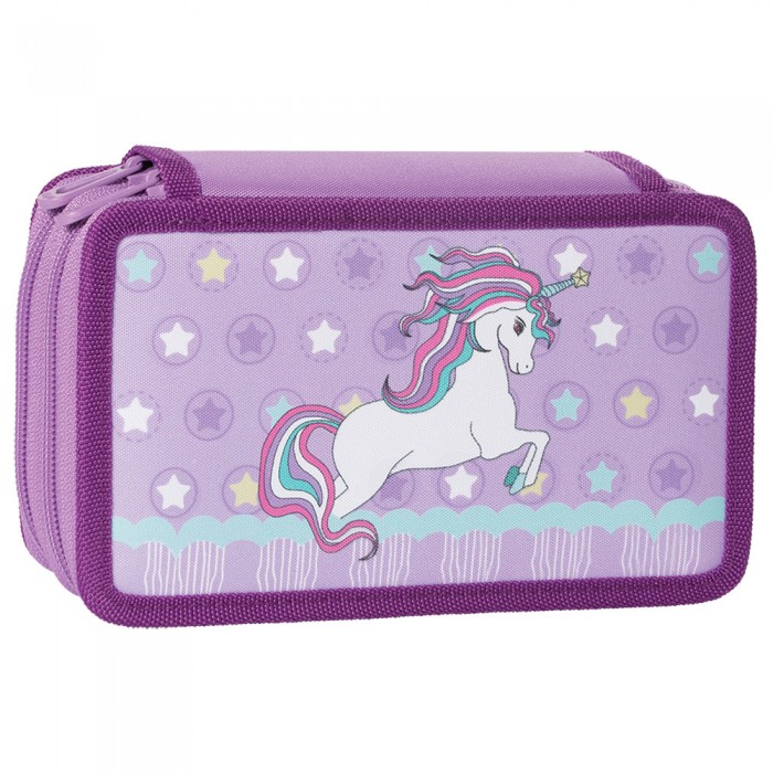 

Tiger Enterprise Пенал на молнии Trusty Lilac Carnival 2 отделения, Пенал на молнии Trusty Lilac Carnival 2 отделения