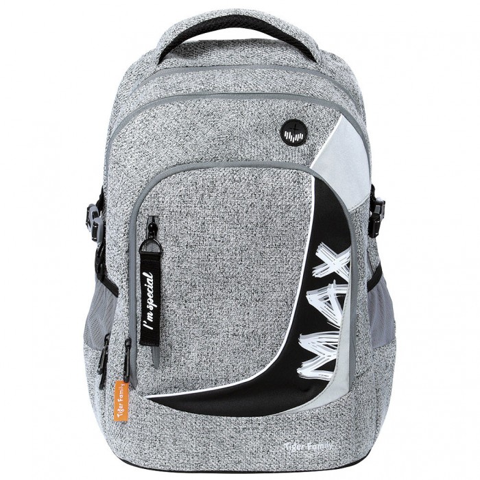 

Tiger Enterprise Рюкзак Max Charcoal Twin эргономичная спинка Ergo air, Рюкзак Max Charcoal Twin эргономичная спинка Ergo air