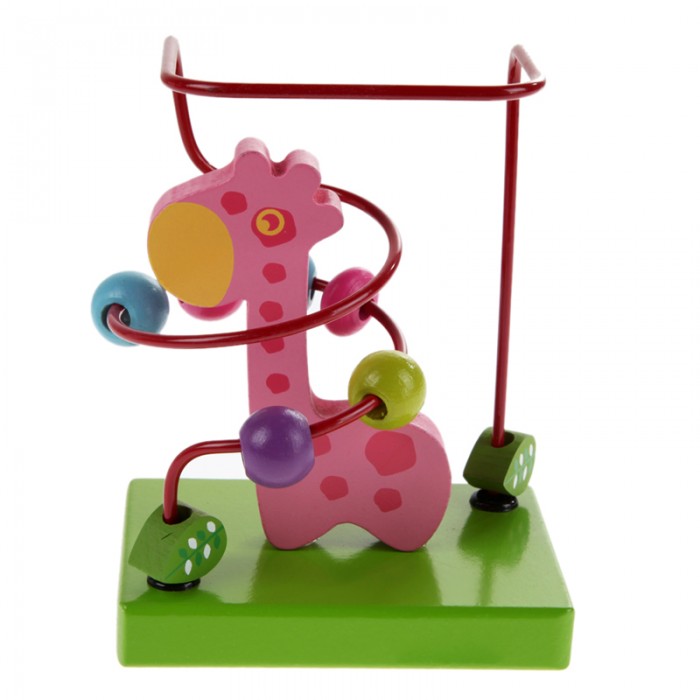 фото Деревянная игрушка наша игрушка лабиринт жирафик