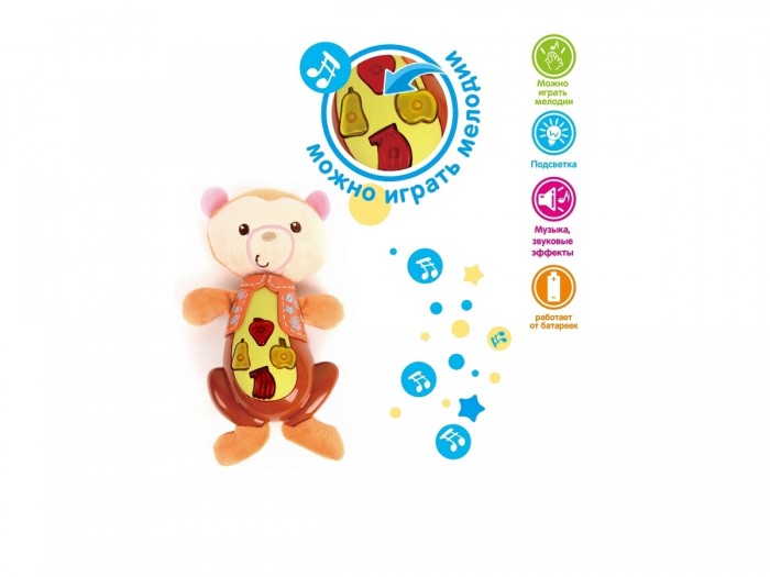 

Zhorya Игрушка-животное с колыбельными мелодиями JB0333373, Игрушка-животное с колыбельными мелодиями JB0333373