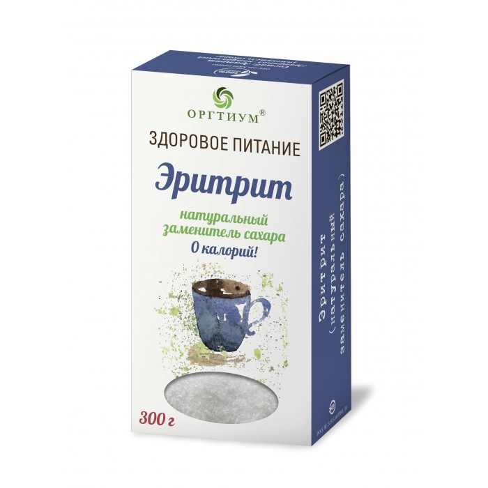 

Оргтиум Эритрит 300 г, Эритрит 300 г