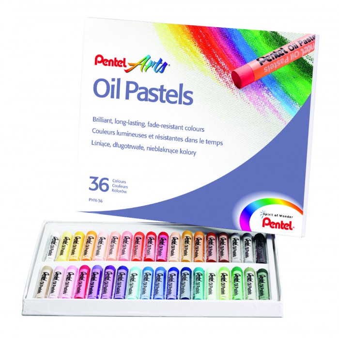 фото Pentel пастель масляная 36 цветов phn4-36