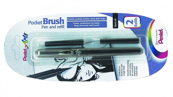 

Pentel Ручка-кисть Brush Pen для каллиграфии и 2 запасных картриджа, Ручка-кисть Brush Pen для каллиграфии и 2 запасных картриджа