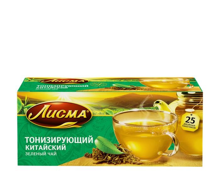 Чай Лисма Чай зелёный Тонизирующий Китайский 25 пак.