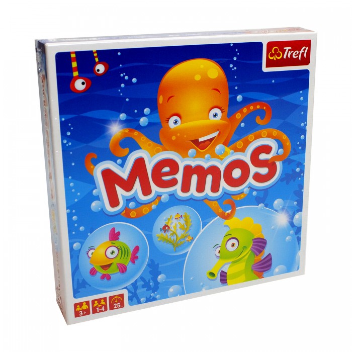 

Trefl Настольная игра Мемос Морские обитатели, Настольная игра Мемос Морские обитатели