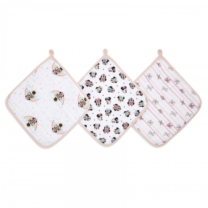 Aden&Anais Набор полотенец для лица и рук Minnie rainbows Essentials 3 шт.
