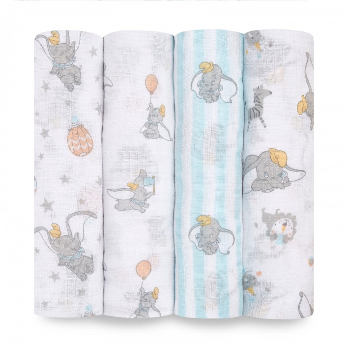 фото Пеленка aden&anais муслиновая dumbo heights essentials 112х112 см 4 шт.