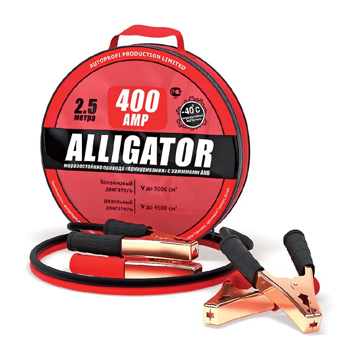 Alligator Морозостойкие провода для прикуривания BC-400