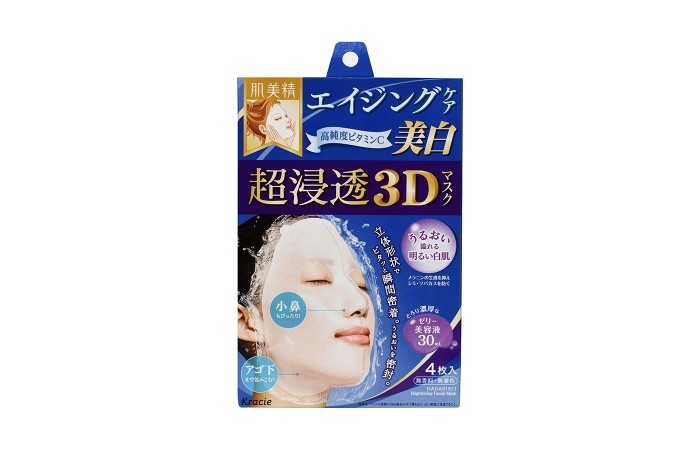 Kracie Hadabisei Маска для лица выравнивающая тон кожи с витамином 3D  4 шт. шт 63138